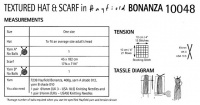 Knitting Pattern - Hayfield 10048 - Bonanza Chunky - Textured Hat & Scarf